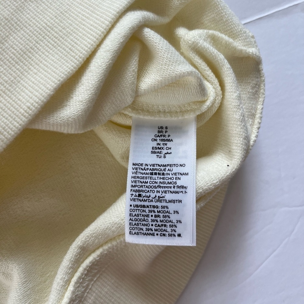 Daily Ritual Cream Off White Boat Neck Top Size Small - Picture 4 of 8